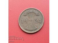 Γερμανία-2 pfennig 1924 J-Hamburg