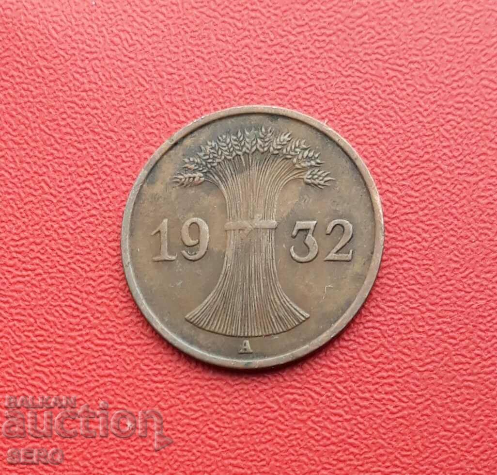 Γερμανία-1 pfennig 1932 A-Berlin