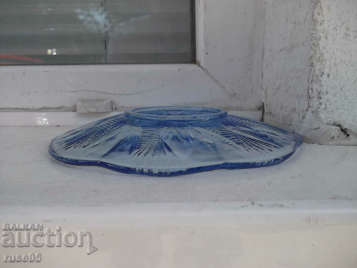 Farfurie de sticla albastru deschis de la Soca - 6 Farfurie de sticla albastru deschis de la Soca - 6