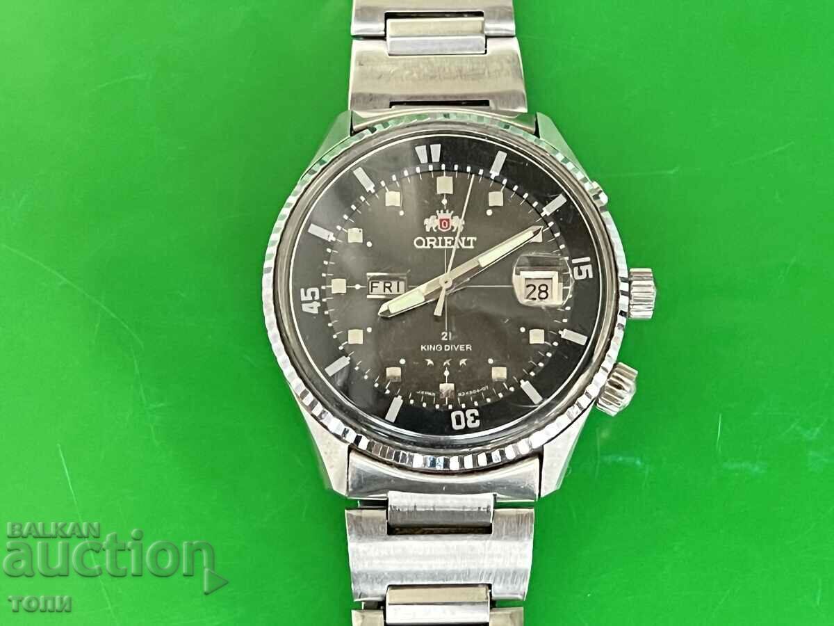 ORIENT AUTOMATIC KING DIVER JAPAN RARE WORKS NO WARRANTY