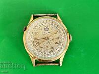 POLIAS SWISS MADE RARE GOLD PLATED WORKS NO WARRANTY