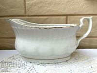 Beautiful large white porcelain saucer from Poland