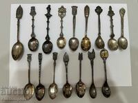 Silver collectible spoons. 24 pcs., 287.92 g. 830, 835