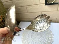 Красива посребрена кръгла щипка за сервиране от Англия
