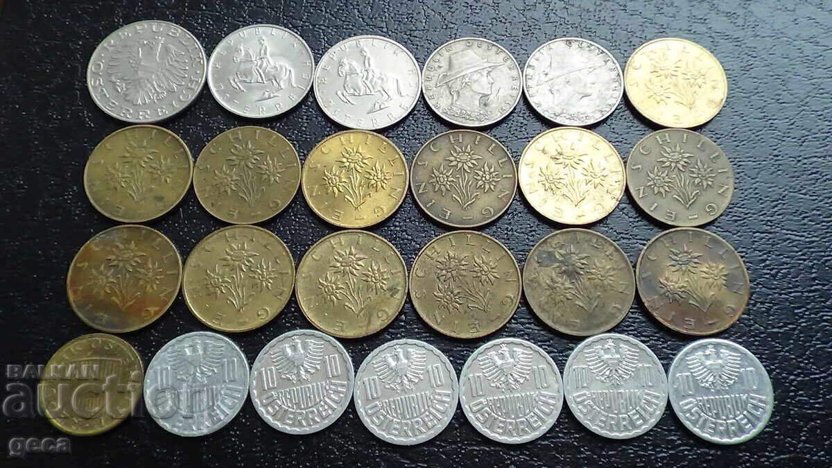 Lot of coins Austria - 25 pieces - 7 Lot of coins Austria - 25 pieces - 7