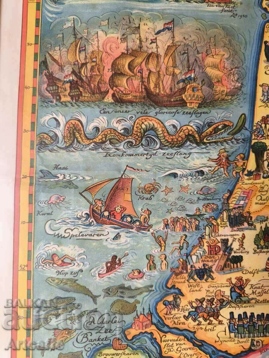 Auction Old animated card lithograph Auction Old animated card lithograph