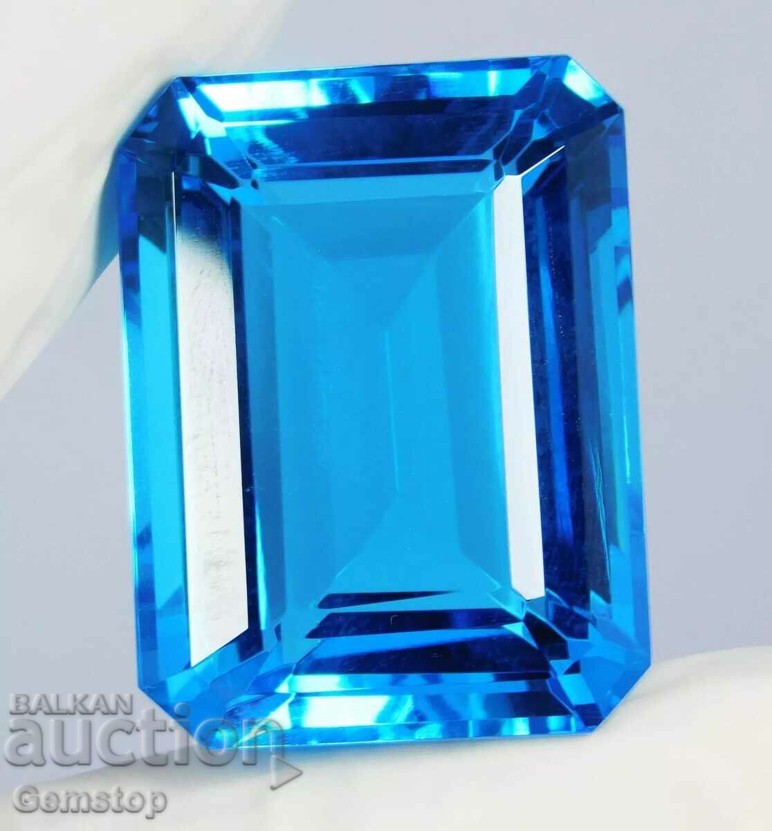 BZC 98.45k natural aquamarine emerald heart .VGTL from 1st