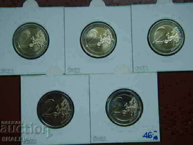 2 Euro 2022 Germany "Thuringen" A,D,F,G,J (Germany) - 2 euros - 7
