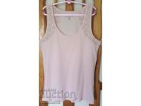 H&M new imported pink cotton tank top, XL