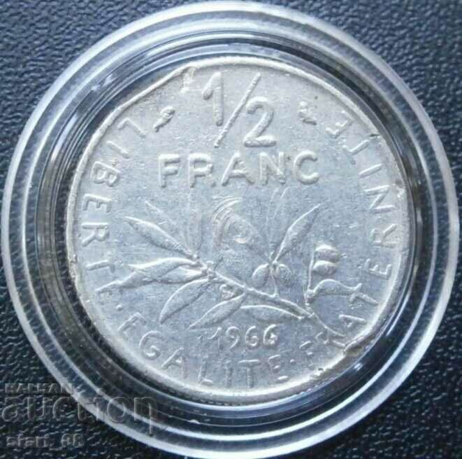 1/2 франк 1966