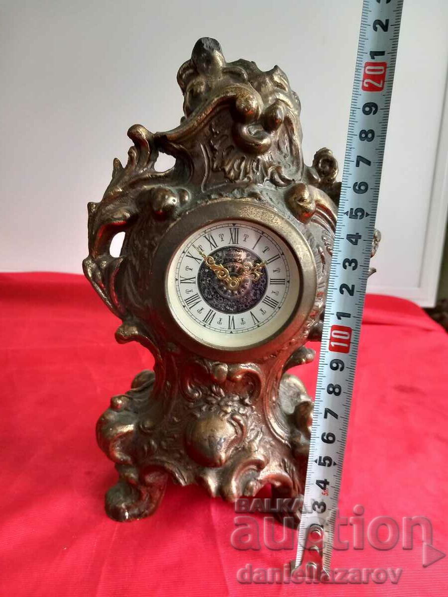Old Mantel Table BAROQUE Clock Mercedes - 7 Old Mantel Table BAROQUE Clock Mercedes - 7