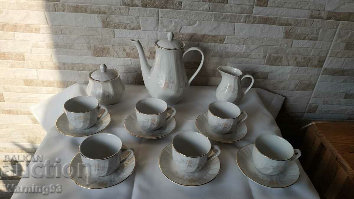 Beautiful porcelain coffee service - 17 pieces - Kitka Factory - #7 with price 75.00 BGN | € 38.35