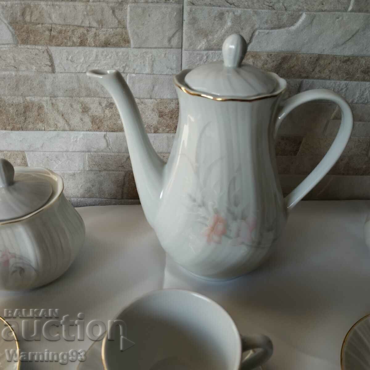 Beautiful porcelain coffee service - 17 pieces - Kitka Factory - #7 - 5