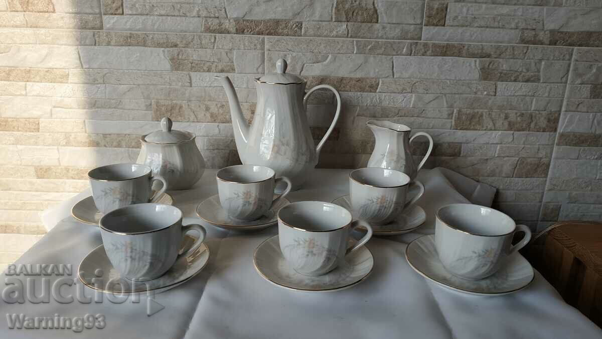 Beautiful porcelain coffee service - 17 pieces - Kitka Factory - #7