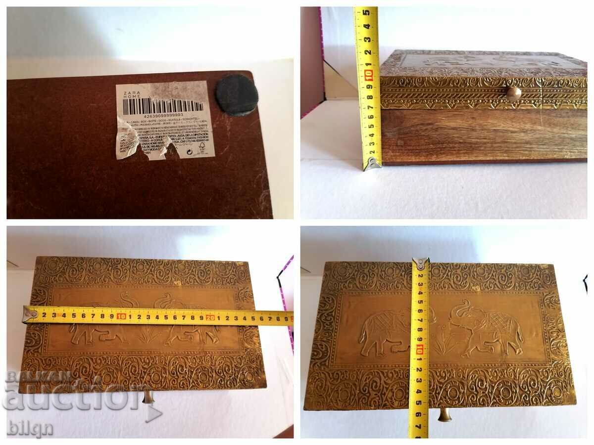 Great Old Jewelry Box With Bronze Ornaments - 7 Great Old Jewelry Box With Bronze Ornaments - 7