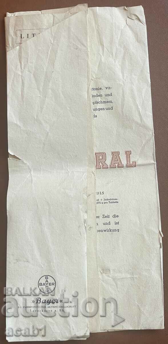 Delivery of Betaxin B1 BAYER WW2 Brochure