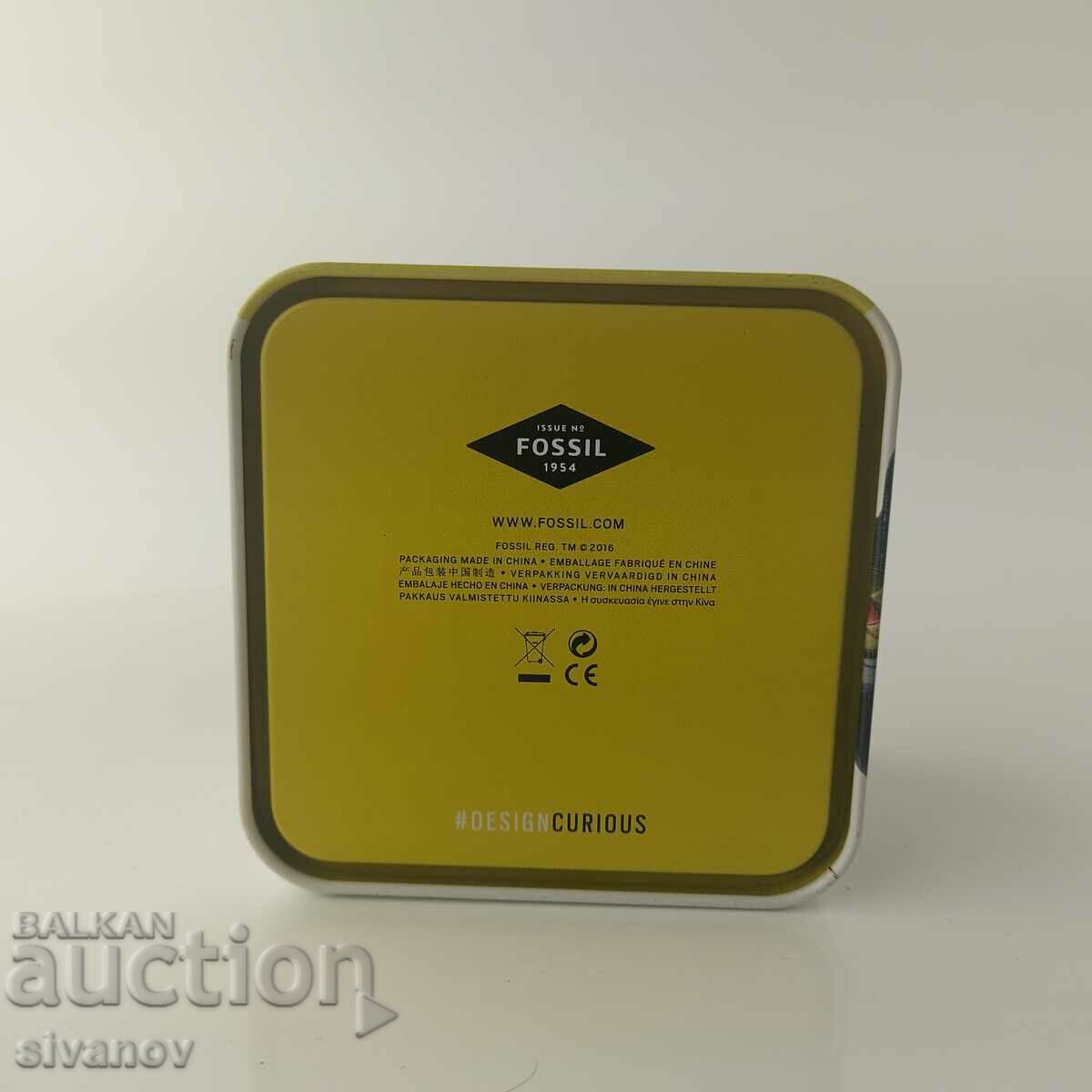 Interesting metal watch case Fossil #5591 - 5