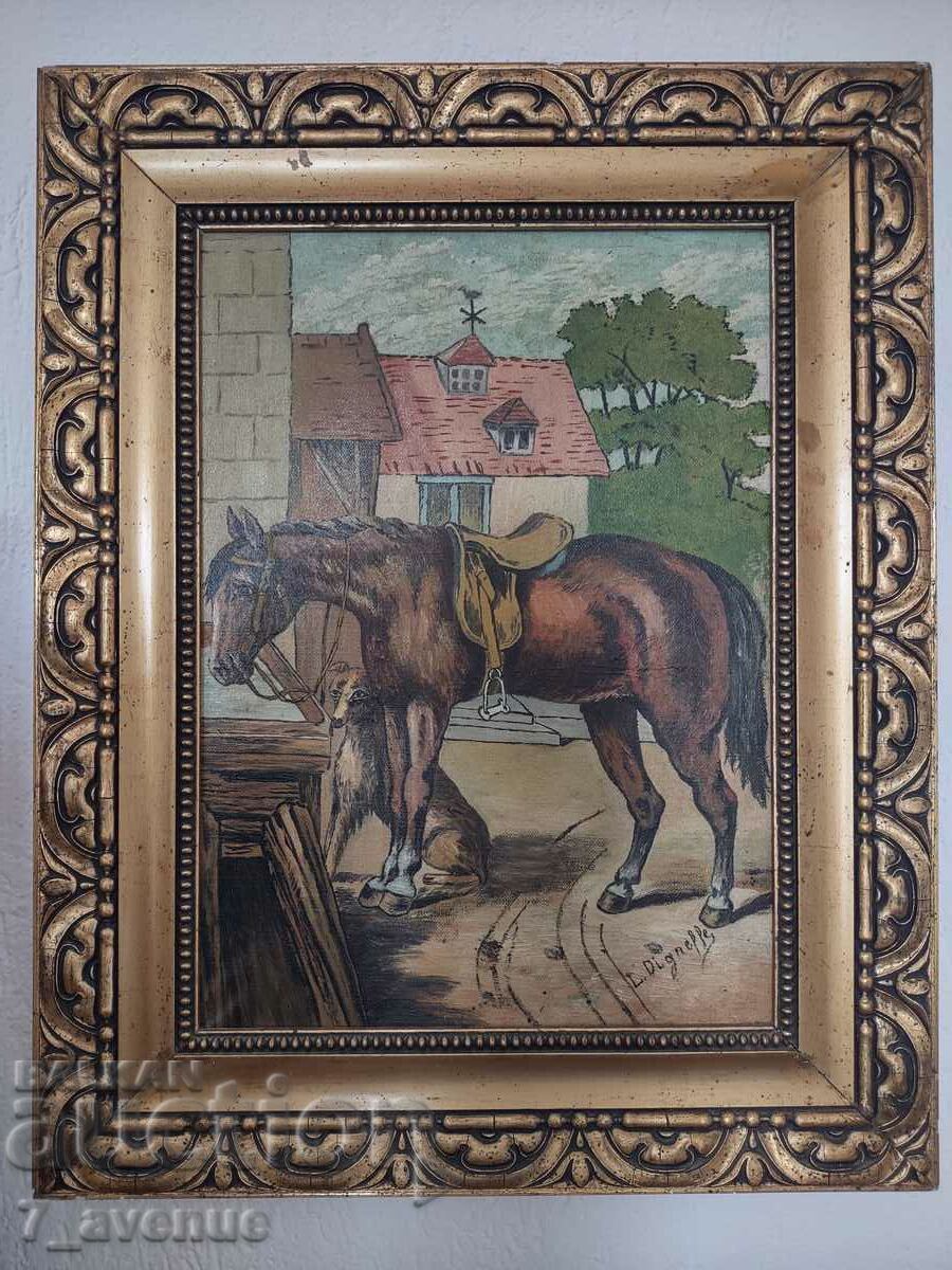 Picture - old author's signed, framed, 13.06.24 with price 999.00 BGN | € 510.78