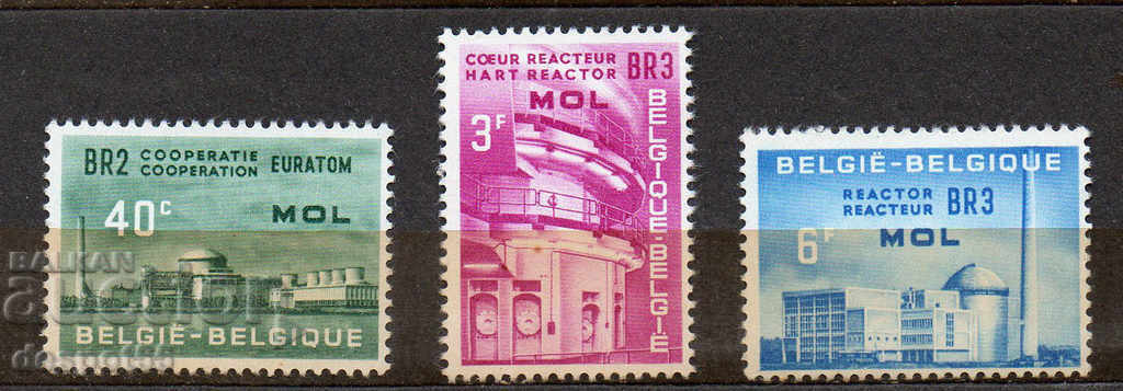 1961 Belgium. European cooperation in nuclear energy