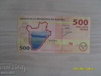 BURUNDI 500 francs 2015 UNC