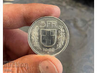 5 φράγκα ασήμι 1969