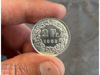 2 франка 1963 сребро