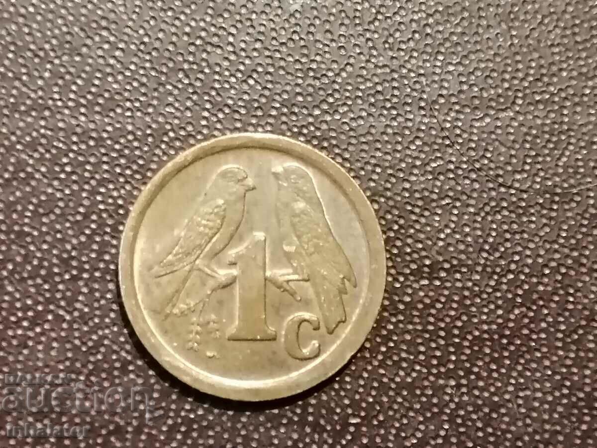 1 цент 1995 год ЮАР
