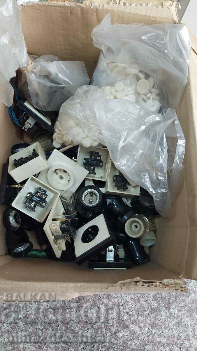Box of electrical parts