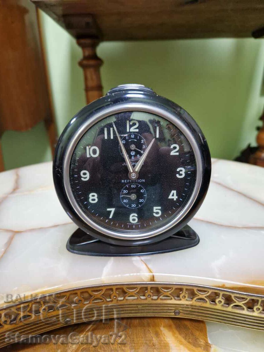 Rare antique collectible Junghans Repetition alarm clock