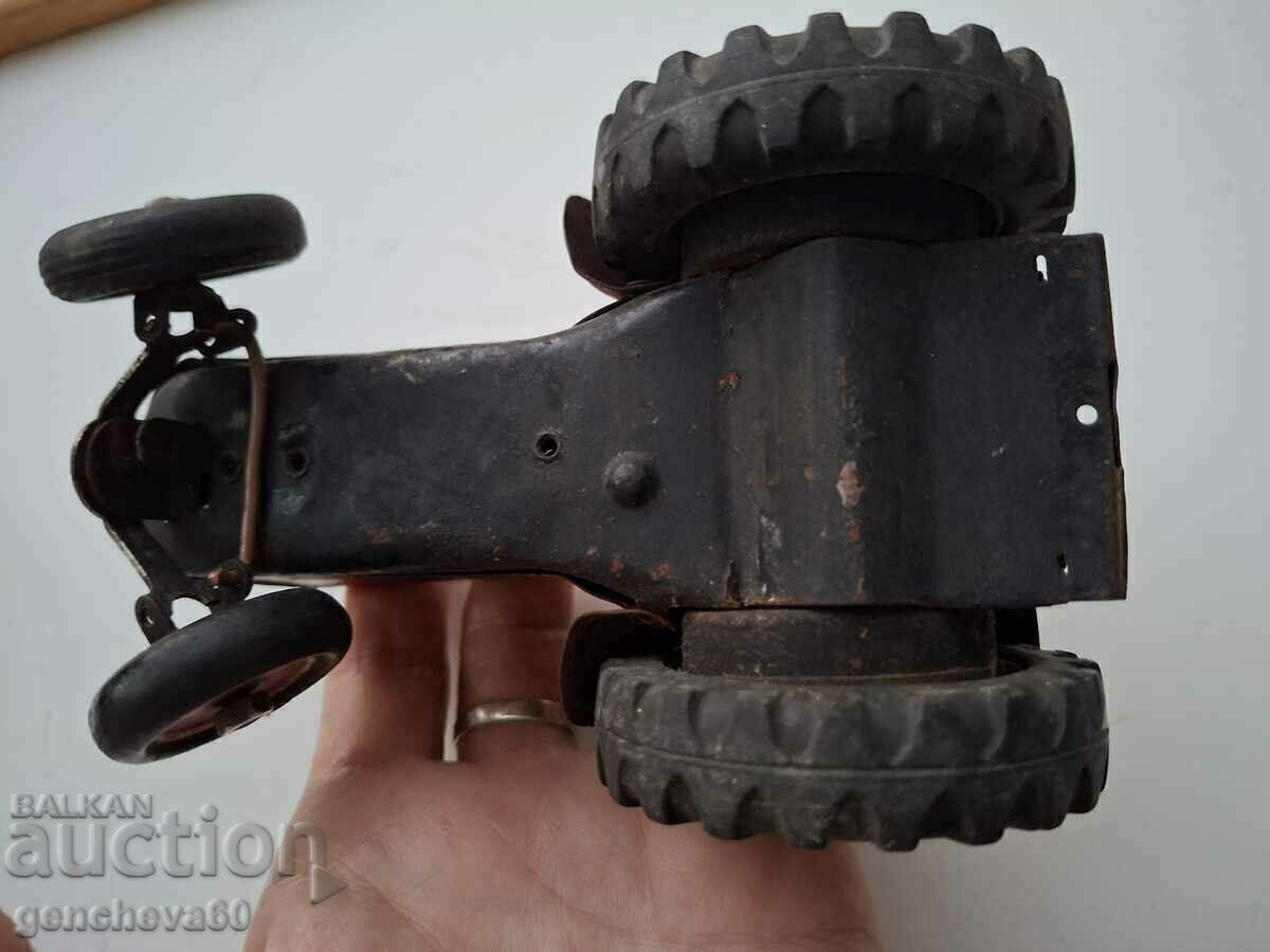 Old children's toy - tin tractor - 5 Old children's toy - tin tractor - 5