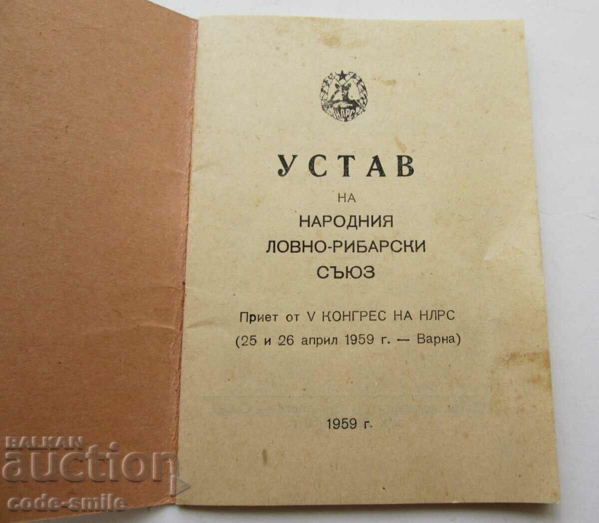 Delivery of Original Statute of the National Hunting and Fishing Union NLRS Delivery of Original Statute of the National Hunting and Fishing Union NLRS