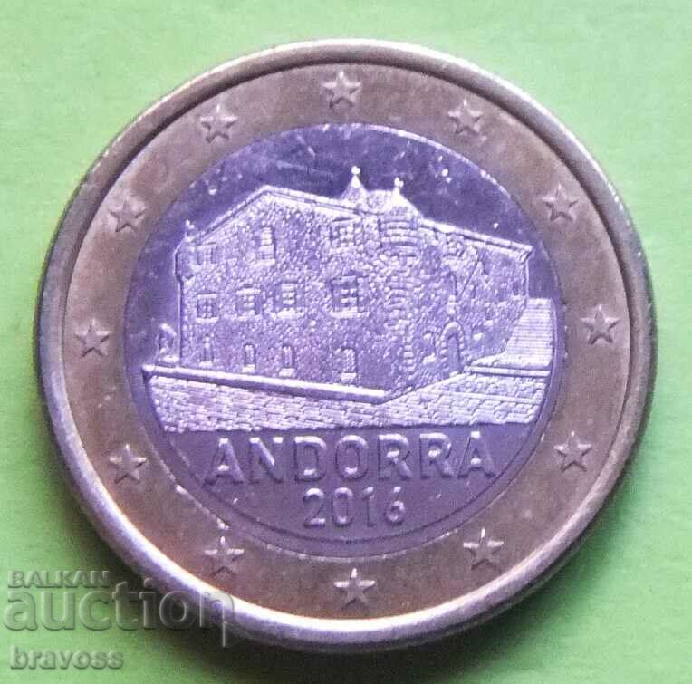 Andorra - 1 euro.- 2016 - proba