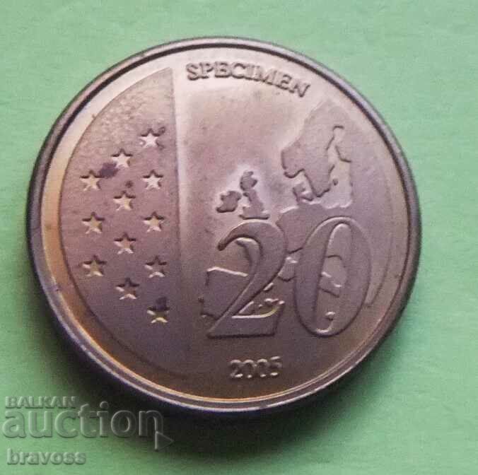 Μονακό - 20 περ.-2005 - δείγμα με τιμή 3.19 BGN | € 1.63 Μονακό - 20 περ.-2005 - δείγμα με τιμή 3.19 BGN | € 1.63