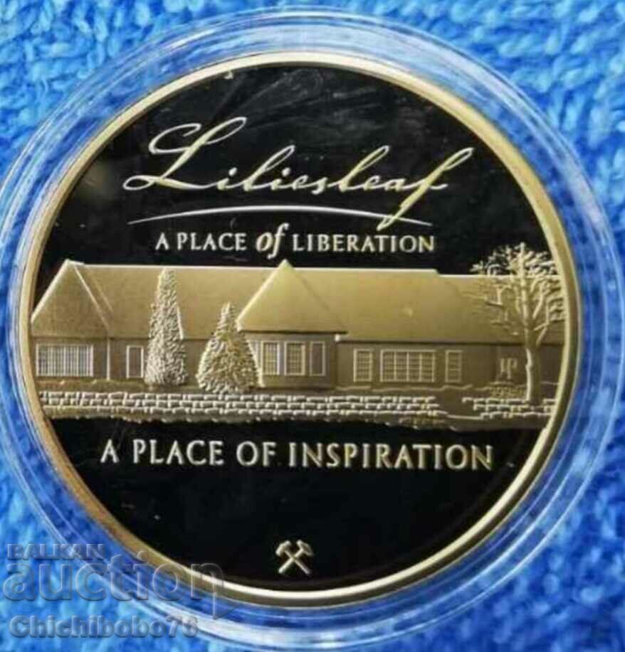 Moneda de aur de top Nelson Mandela