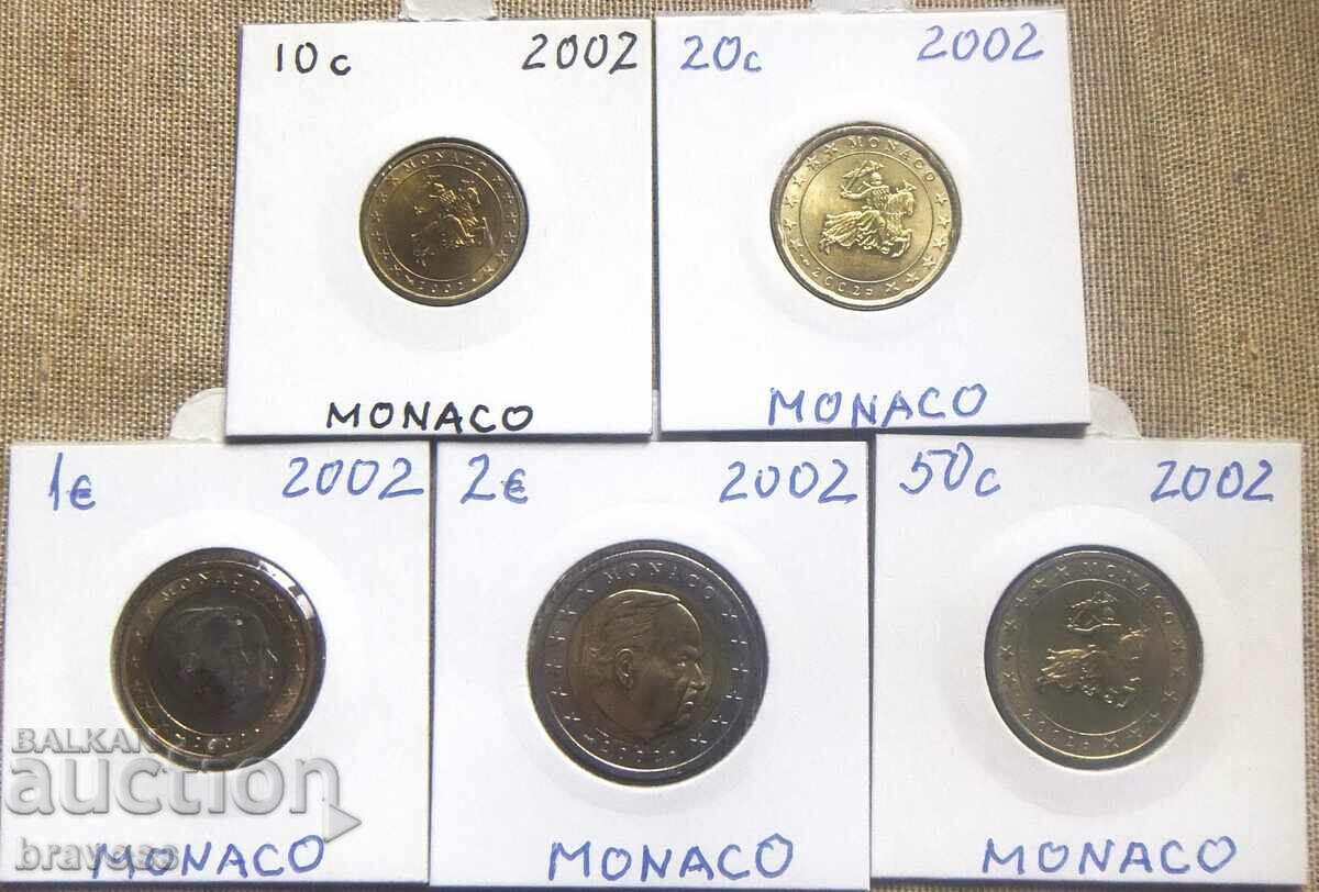 Monaco - LOT - MONEDE EURO - 2002
