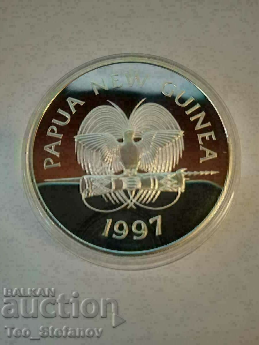 5 kina 1997 Papua Noua Guinee Argint 1 oz rar cu preț € 74.00 | 144.73 BGN 5 kina 1997 Papua Noua Guinee Argint 1 oz rar cu preț € 74.00 | 144.73 BGN