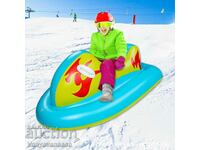 Sled with inflatable design, suitable for winter and summer weather