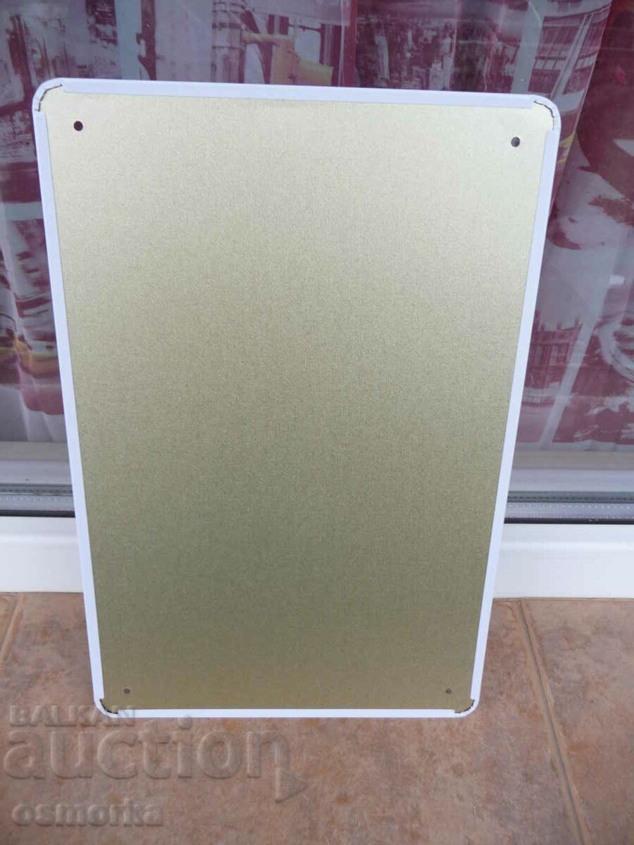 Auction  Metal sign bathroom toilet bathtub tiles shower battery water