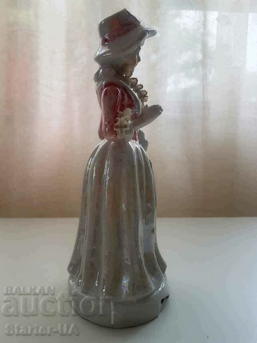 EXCELLENT VINTAGE PORCELAIN FIGURE OF A LADY. with price 16.00 BGN | € 8.18 EXCELLENT VINTAGE PORCELAIN FIGURE OF A LADY. with price 16.00 BGN | € 8.18