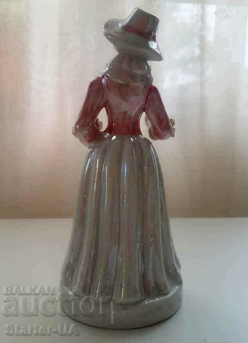 Auction EXCELLENT VINTAGE PORCELAIN FIGURE OF A LADY. Auction EXCELLENT VINTAGE PORCELAIN FIGURE OF A LADY.