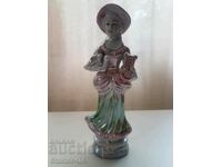 VINTAGE PORCELAIN FIGURE "MUSICIAN WITH A DOVE"