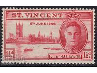 GB/St.Vincent-1946-KG VI-Windsor- Pentru Victorie,MLH