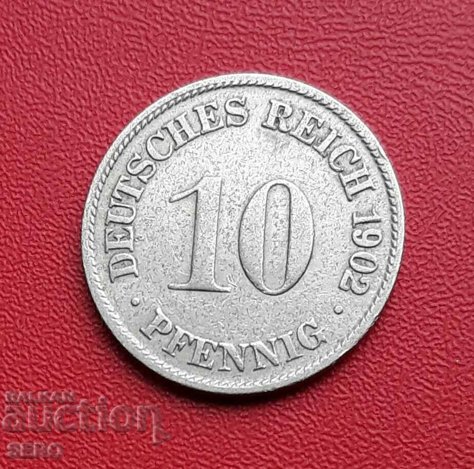 Γερμανία-10 Pfennig 1902 D-Munich