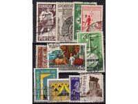 Португалия-Лот стари клеймовани марки