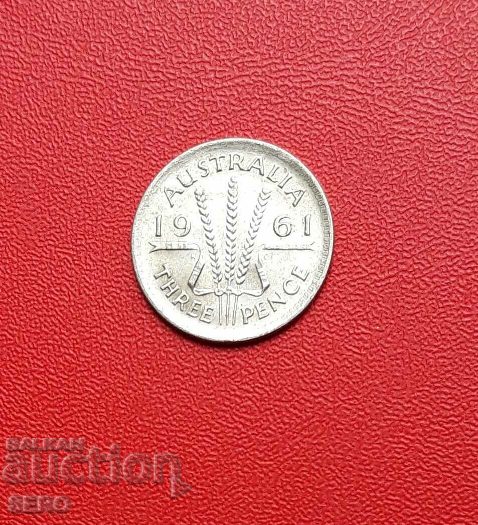Australia-3 pence 1961