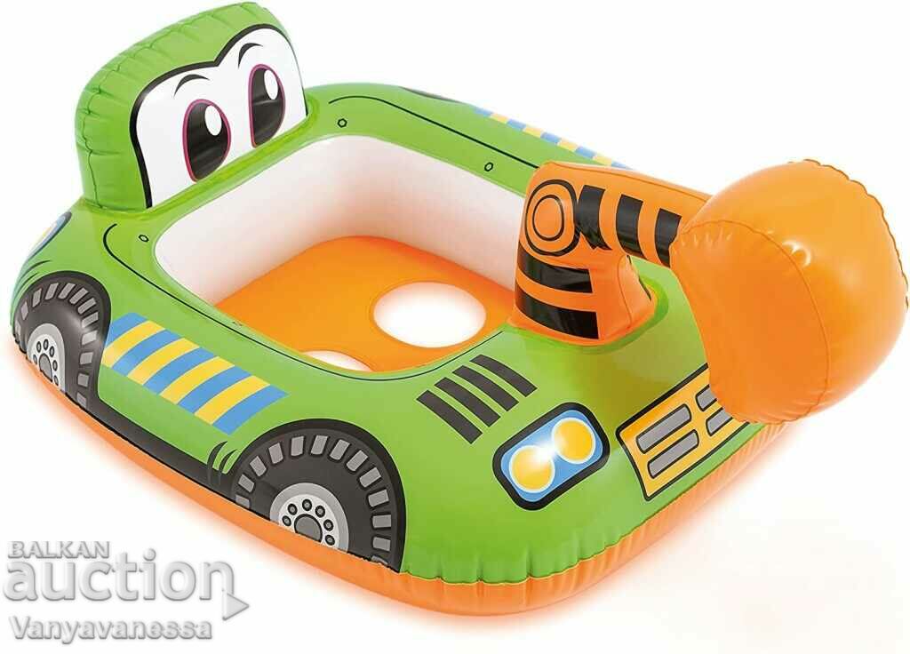 Inflatable beach toy for children Truck with Crane