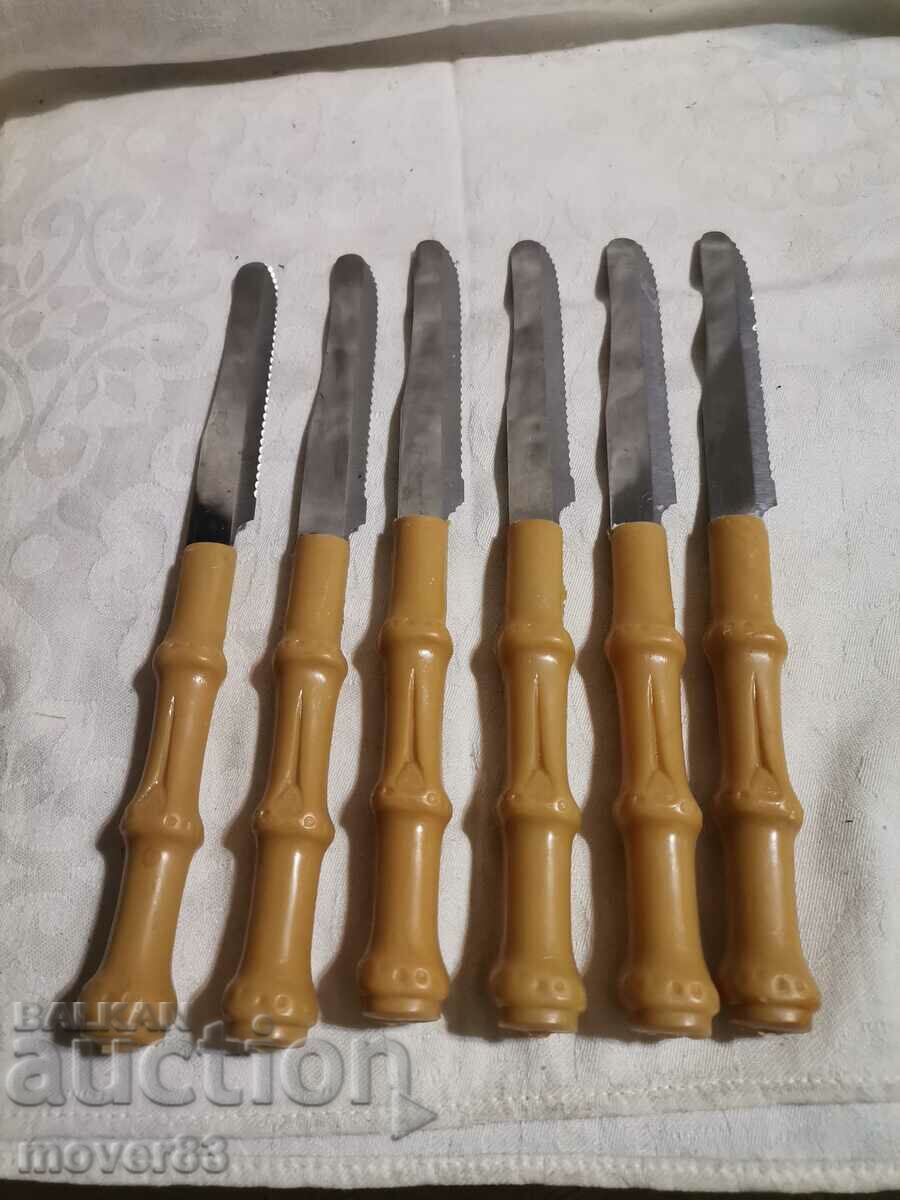 Стари ножчета за хранене. Комплект 6 броя. Италия