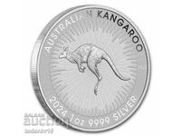 Сребро 1 oz  Австралийско  Кенгуру - 2024 - Чарлс III