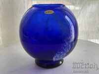 Cobalt glass vase, handmade. Germany. No. 2.