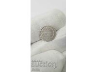 Рядка руска царска сребърна монета 5 копейки 1849г Николай I